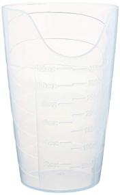 img 2 attached to 🥤 Sammons Preston - 41521 Nosey Cup, Dysphagia Friendly Cut Out Drinking Glass, Stable and Fixed Drinking Position, Translucent 12 oz Drink Cups for Medical Patients, Easy-to-Use Cup