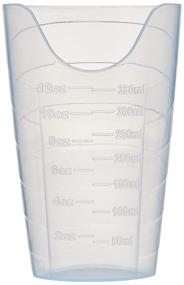 img 1 attached to 🥤 Sammons Preston - 41521 Nosey Cup, Dysphagia Friendly Cut Out Drinking Glass, Stable and Fixed Drinking Position, Translucent 12 oz Drink Cups for Medical Patients, Easy-to-Use Cup