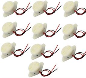 img 1 attached to 10PCS tatoko DC 3-24V 30mA 80dB Electronic Buzzer: Continuous Beep Alarm, Mini Small