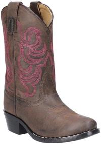 img 2 attached to Smoky Mountain Boots: Monterey Series - Youth Western Boots with Western 👢 Toe, High-Quality Man-Made Material, PVC Sole & Walking Heel, and Man-Made Lining & Upper