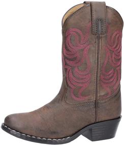 img 4 attached to Smoky Mountain Boots: Monterey Series - Youth Western Boots with Western 👢 Toe, High-Quality Man-Made Material, PVC Sole & Walking Heel, and Man-Made Lining & Upper