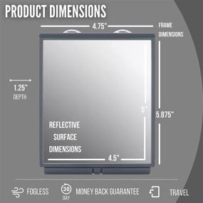 img 1 attached to Ultimate Fogless Shower Mirror by ToiletTree Products: Includes Squeegee and Travel Bag for a Clear Bathroom Experience