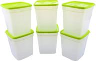 🥡 bpa-free reusable food storage containers - arrow: freeze, store, reheat - easy-to-use food prep containers with lids, 1 quart (4 cups) - 6 pack логотип