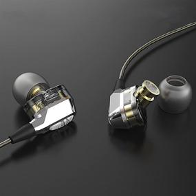 img 3 attached to 🎧 GranVela VJJB V1S Dual Dynamic Driver In-Ear Headphones with Mic and High Tensile Cable – Enhanced High Definition Audio