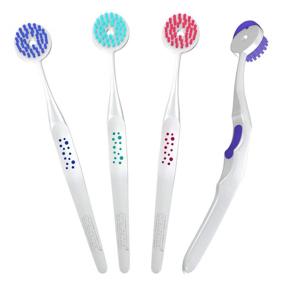 img 4 attached to 👅 Oralganix 2-in-1 Tongue Cleaner - Buy 4 Pack - Tongue Brush and Scraper (Multicolor)