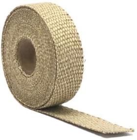 img 2 attached to Newtex ZetexPlus 1 inch x 15 feet Tan Exhaust Header Wrap - High Temp Fiberglass Heat Tape for Muffler Pipes and Motorcycle Exhaust - Made in USA