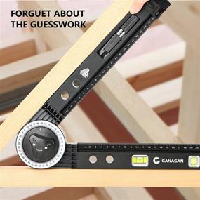 img 2 attached to CraftPro Woodworking Templates: Perfect for Accurate Protractor Measurements During Christmas Projects