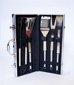 img 4 attached to Grill like a Pro: Super Star Chef BBQ Tool Set