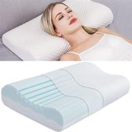 🌙 adjustable vk living contour memory foam pillow - orthopedic ergonomic cervical support for side sleepers, neck pain relief, back and shoulder pain management, sandwich sleeping pillow logo