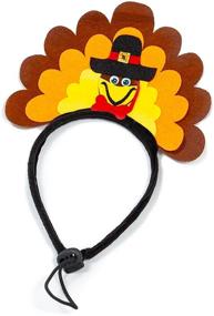 img 3 attached to 🦃 Adorable Midlee Turkey Dog Headband for Festive Pooches