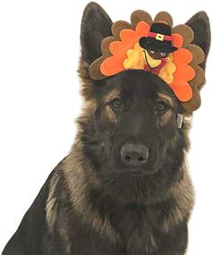 img 1 attached to 🦃 Adorable Midlee Turkey Dog Headband for Festive Pooches