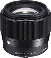 📷 sigma 56mm f1.4 dc dn lens for ef-m mount: product review & comparison logo