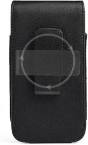 img 1 attached to 📱 Heavy Duty Leather Belt Clip Holster Pouch Case for Motorola One 5G Ace, One 5G, Moto Edge, Moto g Fast, Moto e, Edge+, Moto g Stylus, Moto g Power, Moto g Play, Moto Z4, Moto e6, Moto g7, One Hyper