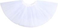 affordable anleolife 12'' ballet tutu dress: birthday 🩰 tutu skirt for ballet dance, mini skirts in white logo