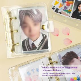 img 3 attached to 📸 Hihaba Twinkle Glitter Mini Photocard Album – Perfect for Fujifilm Instax Mini Photos, Kpop Cards, and More! (Set of 2)