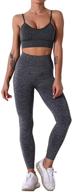 🧘 stylish women's yoga outfits: 2-piece set with sports bra and high waist legging - get active in comfort! логотип