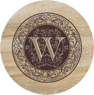 personalized thirstystone monogram sandstone trivet logo