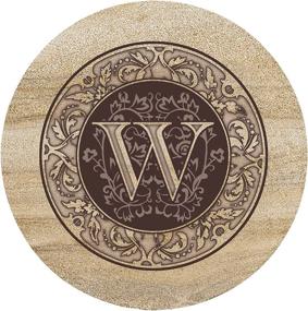 img 1 attached to Personalized Thirstystone Monogram Sandstone Trivet