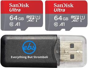 img 4 attached to 📸 SanDisk Ultra microSDXC Память карта 128GB (2 Pack 64GB х 2), Класс 10, с читалкой карт памяти Everything But Stromboli