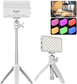 img 4 attached to 🎥 Enhance Your Video Conferences and Live Streams with the White Video Conference Lighting Kit - Remote Working, Zoom Meetings, YouTube Compatible - MacBook, iPad, Laptop Lighting Kit - 1 Pack