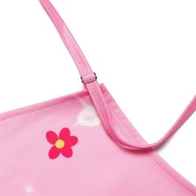 img 1 attached to 🦄 Kids Chef Hat and Apron Set for Cooking and Baking, Pink Unicorn Design