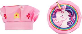 img 2 attached to 🦄 Kids Chef Hat and Apron Set for Cooking and Baking, Pink Unicorn Design