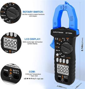 img 2 attached to AP-7200A True RMS Digital Clamp Multimeter: AC/DC Voltage, Current, Resistance Measurement with NCV, Continuity Buzzer, Data Hold, Backlight