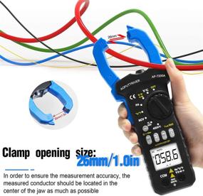 img 1 attached to AP-7200A True RMS Digital Clamp Multimeter: AC/DC Voltage, Current, Resistance Measurement with NCV, Continuity Buzzer, Data Hold, Backlight