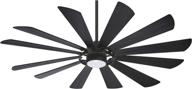 🌀 minka aire f870l-tcl windmolen: 65" smart ceiling fan with light kit, textured coal finish логотип