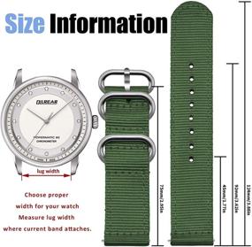 img 2 attached to Vibrant OLLREAR Unisex Nylon Watch Colors: A Stylish & Durable Timepiece