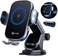 🔌 waitiee wireless car charger - fast charging automobile chargers with air vent dashboard car mount - compatible with iphone 12 series/11/pro max and samsung s10/s9/s8/s20 series (includes quick charge 3.0 car adapter) (cw16) logo