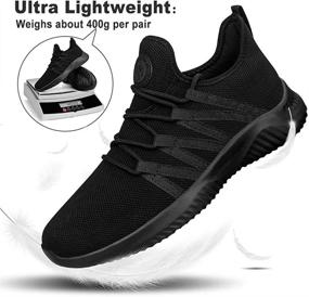 img 1 attached to 👟 Feethit Men's Slip On Running Shoes: Breathable, Lightweight, Comfortable & Fashionable Non-Slip Sneakers for Men