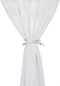 img 2 attached to 👰 Socomi 10ft Ivory Chiffon Table Runner - Romantic Wedding Decorations, Sheer Bridal Party Runner, 29x120 Inches