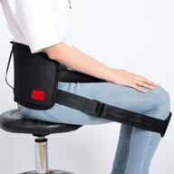 🎁 relief and support: back brace for lower back pain - perfect for sciatica, herniated disc, scoliosis and more - improve posture with lumbar support - unisex standard size (up to 63 inches) логотип