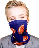 🧣 children's neck gaiter mask soft face covering scarf 4-12 years old youth upf 40 sun protection outdoor sport masks adjustable logo