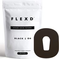 🔘 flexd g6 adhesive patches (30 pcs) – black – durable waterproof overpatches for g6 логотип