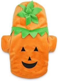 img 4 attached to 🎃 DroolingDog Pet Dog Pumpkin Costume: Adorable Halloween Clothes for Small Dogs