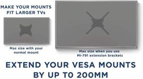 img 1 attached to 📺 Mount-It! VESA Mount Adapter Kit for 32-55 Inch TVs, Converts 200x200 to 300x300 & 400x400 mm, with Included Hardware - TV Wall Mount Bracket Adapter