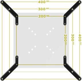 img 2 attached to 📺 Mount-It! VESA Mount Adapter Kit for 32-55 Inch TVs, Converts 200x200 to 300x300 & 400x400 mm, with Included Hardware - TV Wall Mount Bracket Adapter