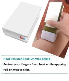 img 2 attached to SAVBIN Roll-On Depilatory Cartridge Soft Wax Warmer: Professional Salon Quality for At-Home Self Waxing (4-Cartridge Capacity)