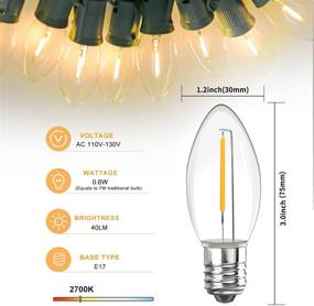 img 3 attached to 🎄 Ultimate C9 Equivalent Waterproof Christmas Decoration: Ideal for Indoor & Outdoor use!