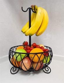 img 3 attached to 🍌 Organize Your Kitchen: Large Basket Banana Hanger Holder