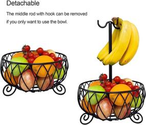 img 2 attached to 🍌 Organize Your Kitchen: Large Basket Banana Hanger Holder