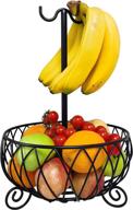 🍌 organize your kitchen: large basket banana hanger holder логотип