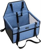 lyricalife pet car seat: sturdy, waterproof booster seat with shortened leash, metal hook, and seat belt loops - perfect for small to medium cats and dogs logo