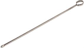 img 1 attached to 🔪 Optimized for SEO, Pack of 12, 8-Inch Stainless Steel Barbecue Skewers with Ring-Tip Handle - BBQ Skewers