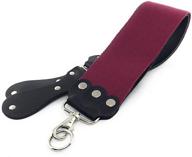 🔪 g.b.s ultra wide handmade barber leather razor strop for sharpening razors, knives & tools - dual sharpening strap in black and maroon with fine edges blades 3" x 26" for men logo