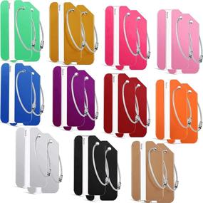 img 4 attached to Luggage Aluminum Suitcase Stainless Colorful