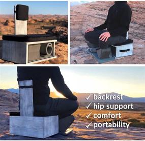 img 1 attached to 🧘 Ungloo Box: The Ultimate Portable and Lightweight Meditation Floor Chair for Back, Hips, Knees, and Ankles Support