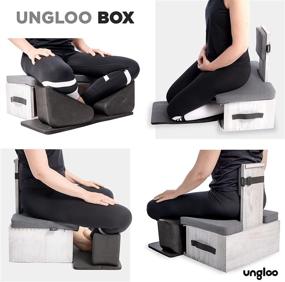 img 3 attached to 🧘 Ungloo Box: The Ultimate Portable and Lightweight Meditation Floor Chair for Back, Hips, Knees, and Ankles Support